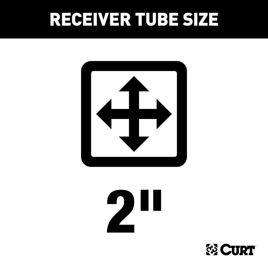 Curt 13434 Class 3 Receiver Hitch Fits 2020-2024 Jeep Gladiator 2