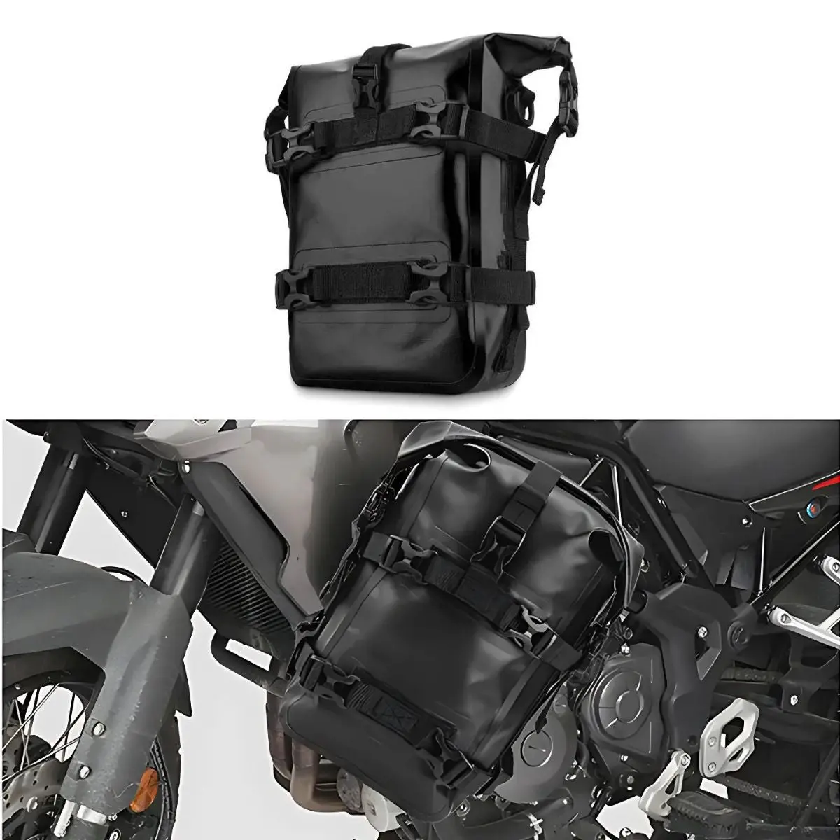 Bolsa Lateral Para Motocicleta 8L. Alforja Lateral Ipx7 Resistente Al Agua. Maletín Estanco Para Moto Impermeable. 1