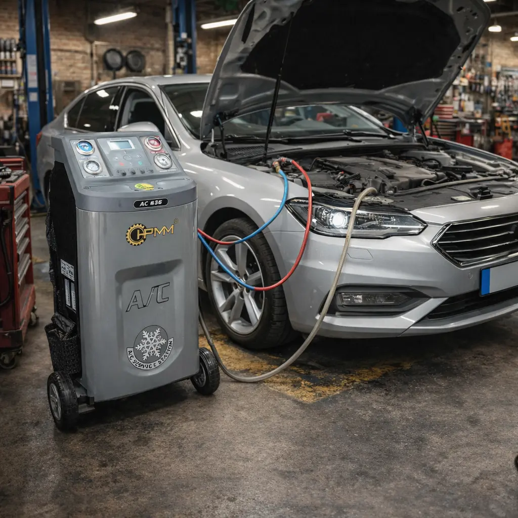 Máquina De Recarga Y Recuperación De Refrigerante Para Autos 110V/60Hz/1Ph 1