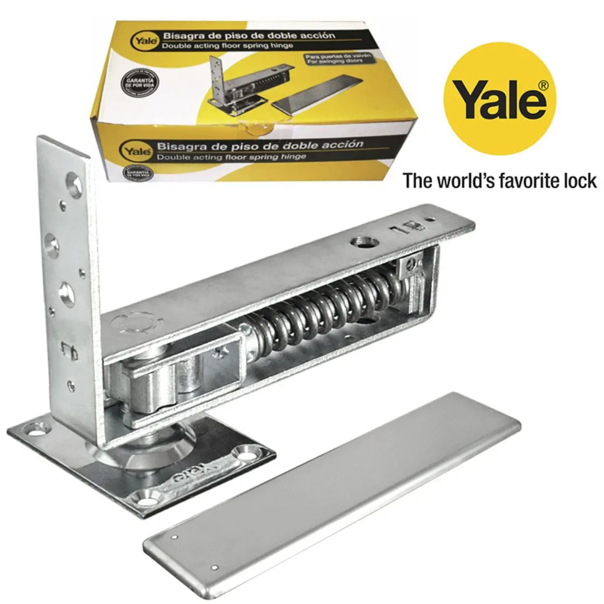 Bisagra De Piso "Yale"  Plateada 1 1/4" A 1 3/4" 1