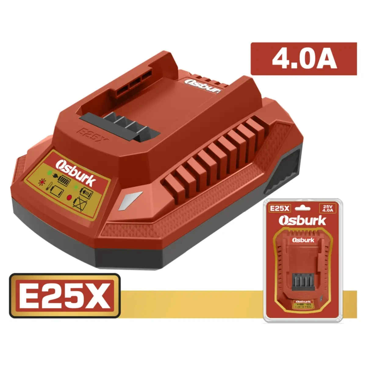 Cargador De Batería 25V 4Ah Con 1 Puerto. Osburk 1