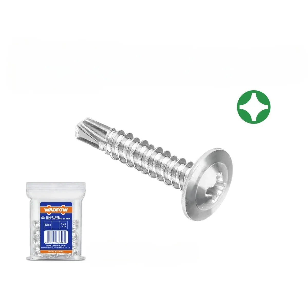 Tornillos Autoperforantes. Phillips.Acero Al Carbono. Acabado Zincado. 1