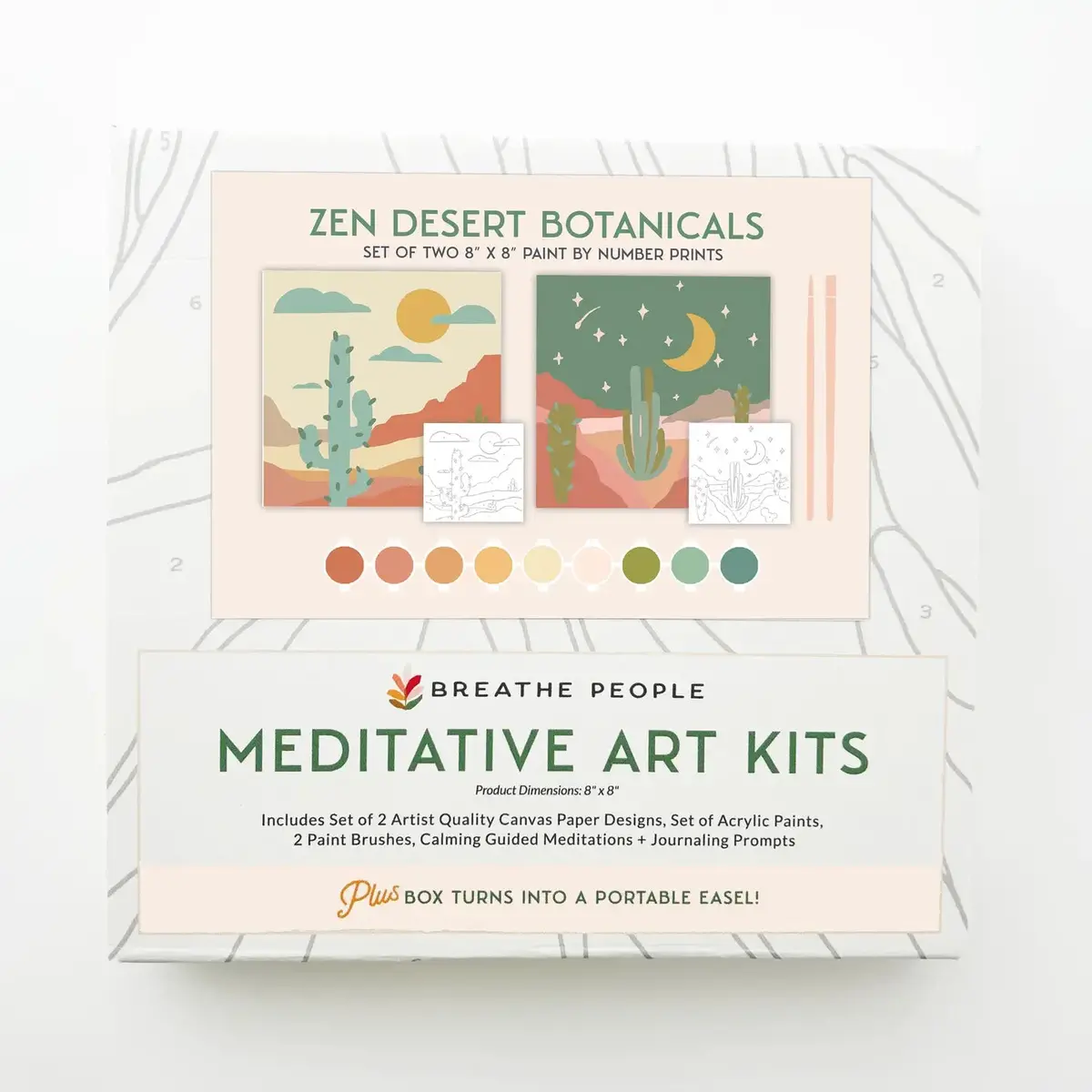Zen Desert Meditative Art Paint By Number Kit 1