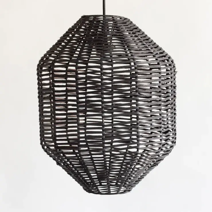 Hexagon Rattan Pendant Light 1