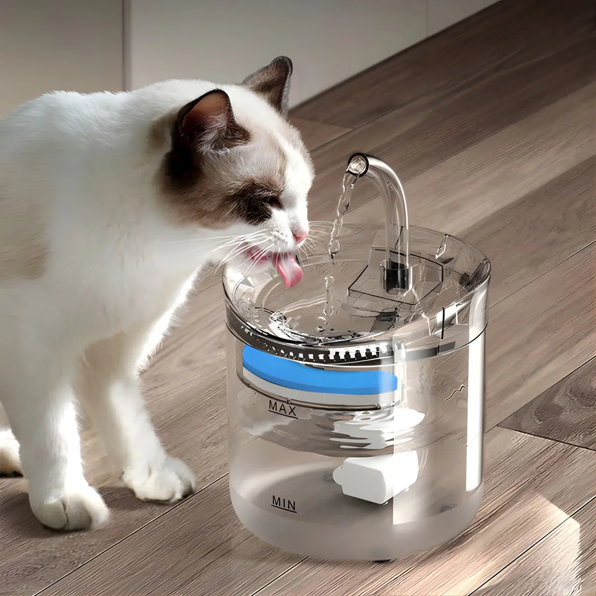 Fuente De Agua Inteligente Para Mascotas Con Sensor De Movimiento. Bebedero Automático Con Filtro Para Perros O Gatos. 1