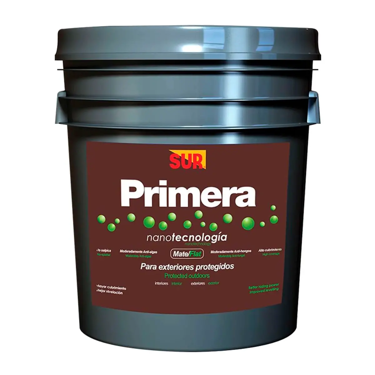 Pintura Acrílica Látex Sur Primera Color Blanco 5 Galones 1