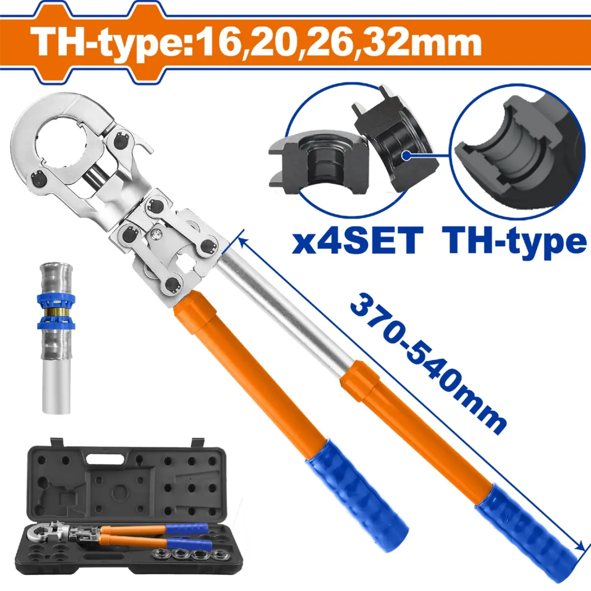 Prensa Manual Para Tubos Pex Th16-32Mm Fuerza De Sujeción ≥40 Kn Alicate De Prensado Manual 1