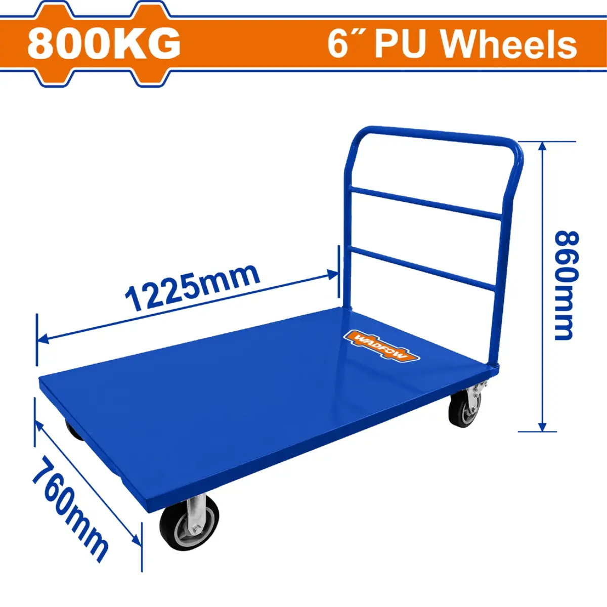 Carretilla De Plataforma De Carga 800 Kg. Ruedas 150Mm Carreton Con Ruedas. 1