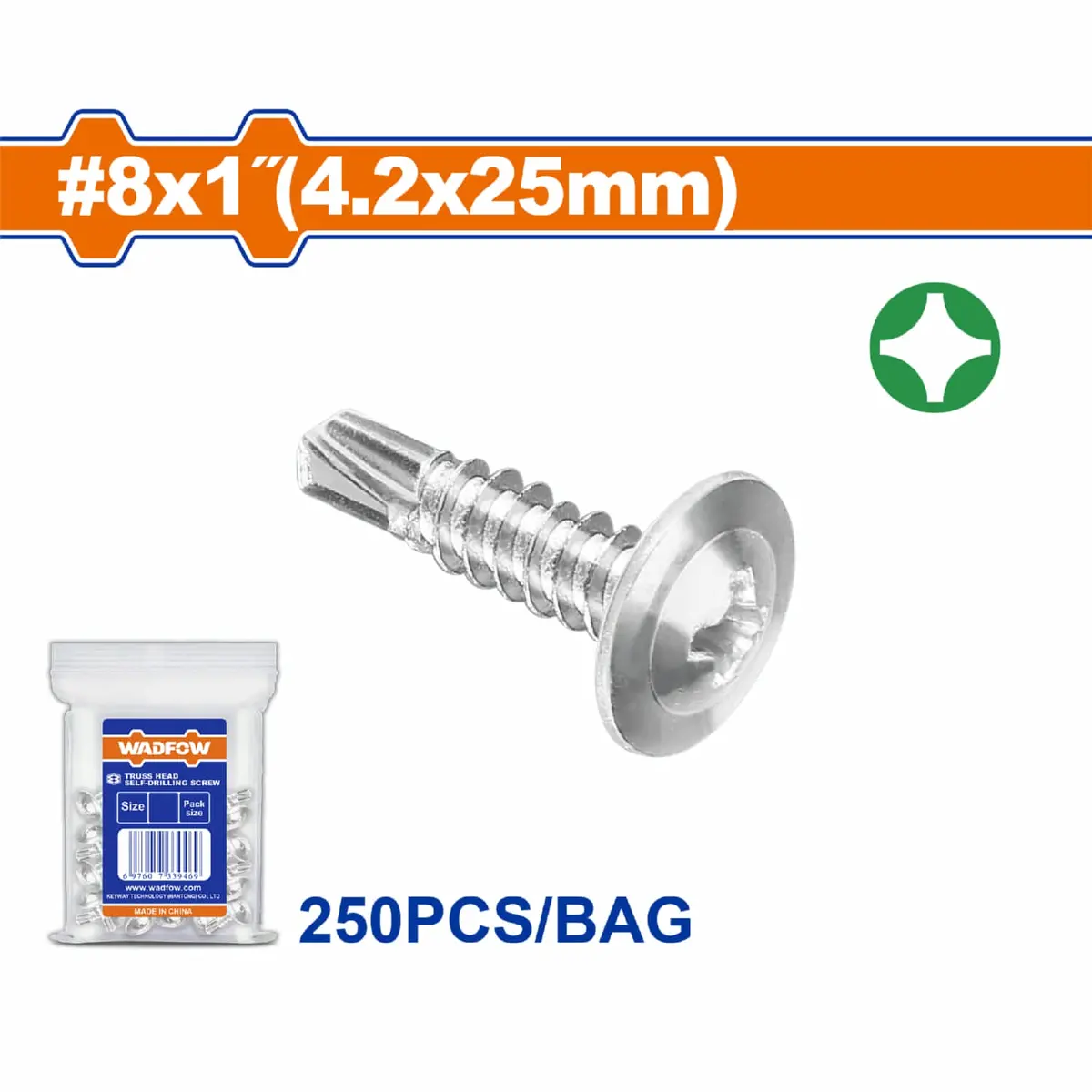 Tornillos Autoperforantes. Phillips.Acero Al Carbono. Acabado Zincado. 6