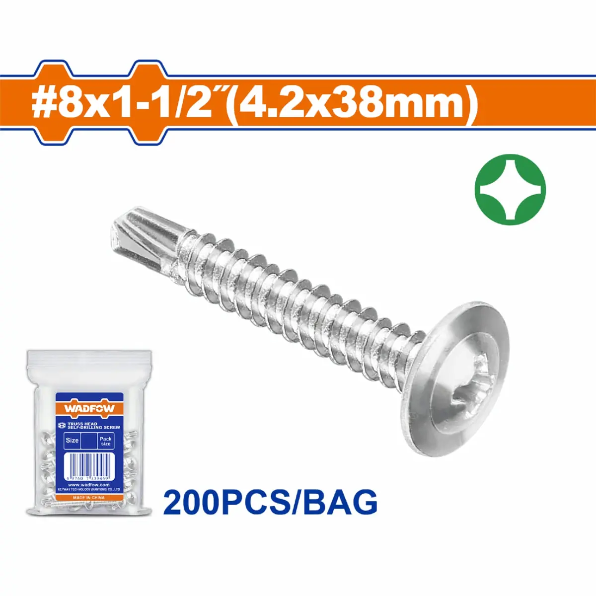 Tornillos Autoperforantes. Phillips.Acero Al Carbono. Acabado Zincado. 9