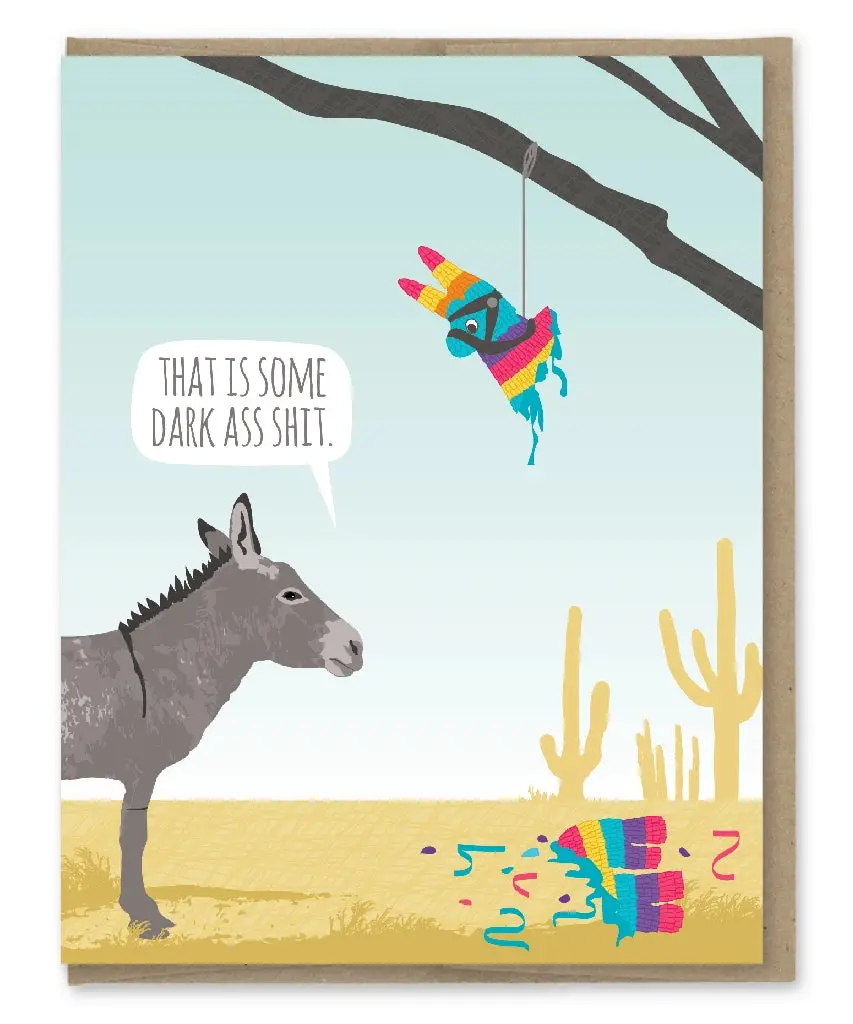 Donkey Pinata Birthday Card 1