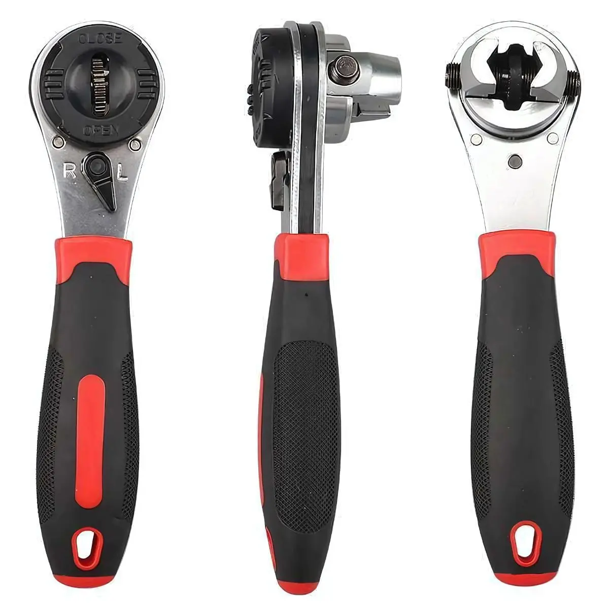 Rachet Ajustable 6-22 Mm. Llave De Matraca Universal Con Mango Antideslizante. 1
