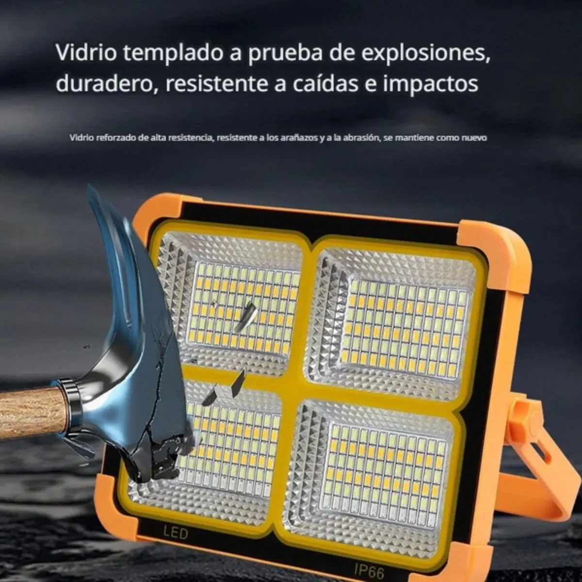 Reflector Solar Lampara Led 9000W Recargable Con Power Bank Ip66 Para Exteriores 2