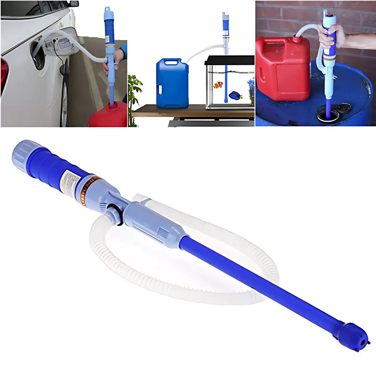 Bomba Eléctrica Portátil Para Combustible Y Agua. Extractor De Líquidos. Sifón Automático Para Transferencia De Gasolina. 1