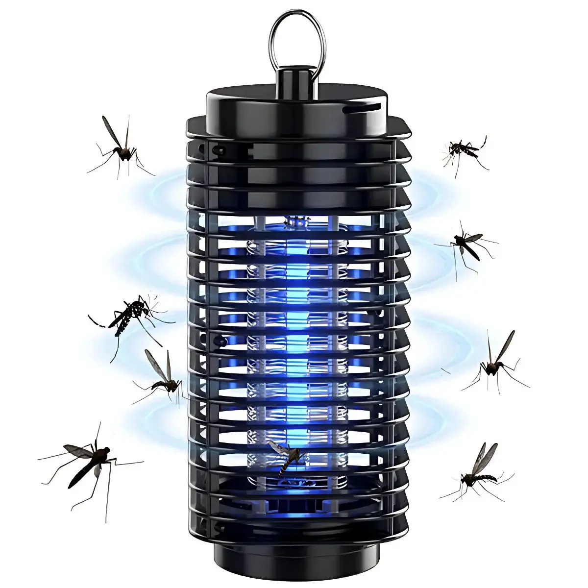 Lámpara Mata Insectos. Trampa Para Mosquitos Eléctrica 110V. Luz Uv 360° Para Interiores Y Exteriores. 1