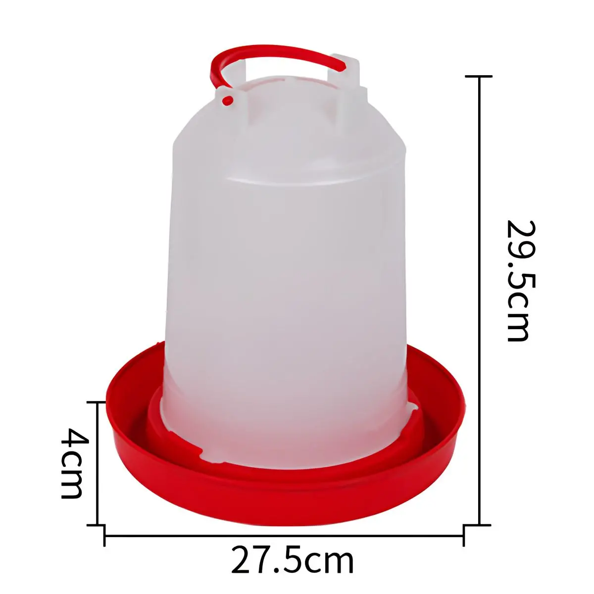 Bebedero Para Pollos Y Gallinas. Capacidad De 6 L. 29.5X27.5Cm. 1