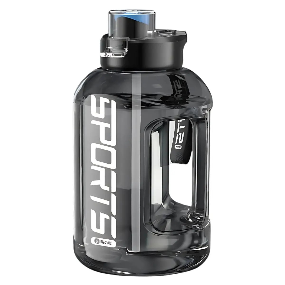 Botella De Agua Plástica 1700Ml. Termo Con Tapa A Prueba De Fugas Y Asa Integrada. Bpa Free. 1