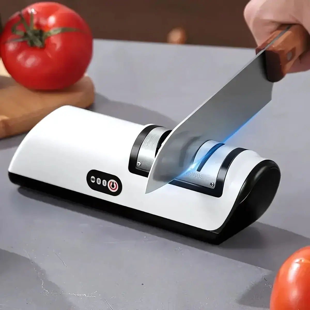 Afilador De Cuchillos Eléctrico Portátil. 2 Modos De Afilado Y Carga Usb. 1