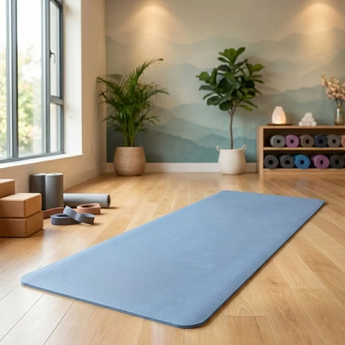 Yoga Mat Antideslizante (173X61cmx8mm). Colchoneta Para Yoga. Ideal Para Pilates, Ejercicio Y Entrenamiento. 1