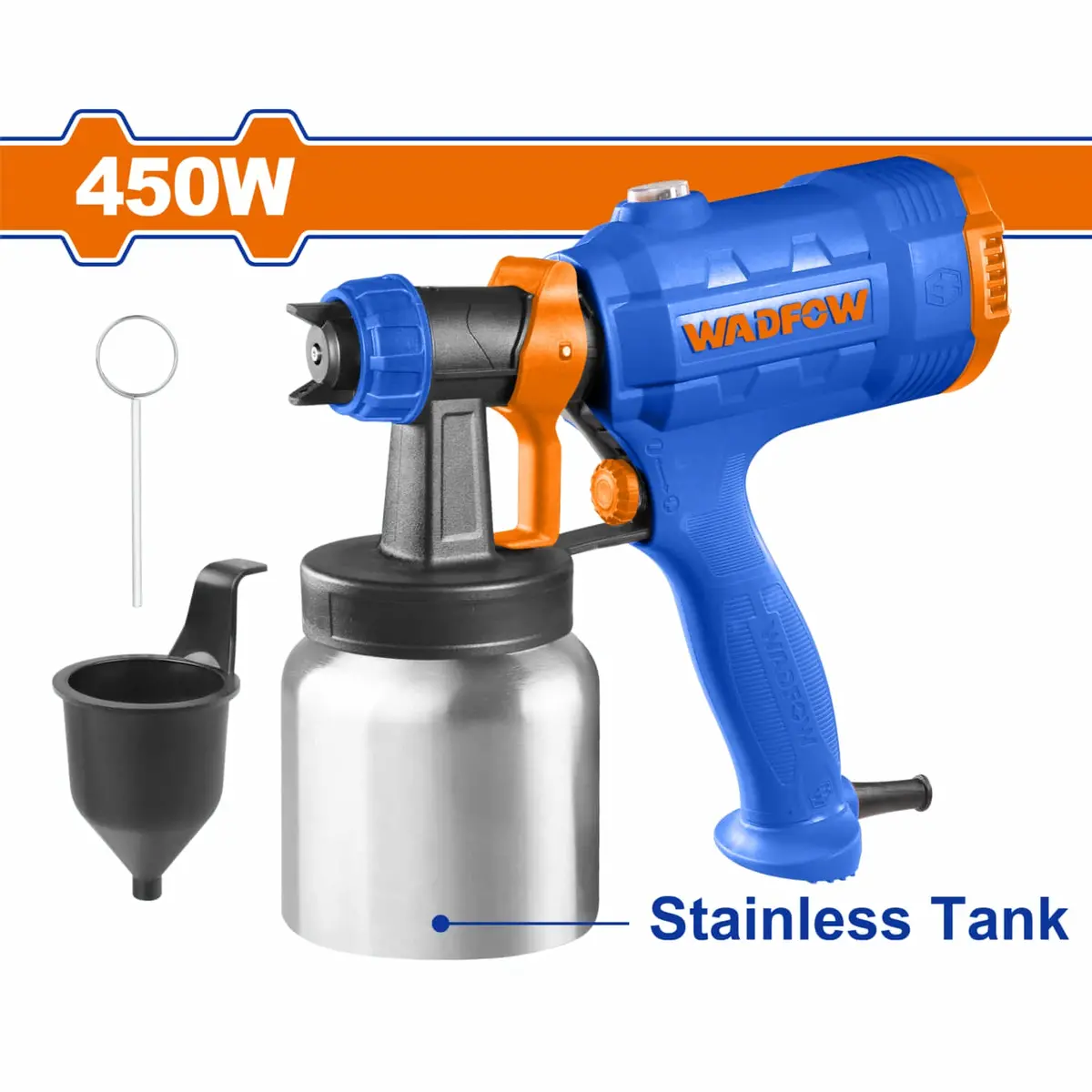 Pistola Spray Rociadora Para Pintar 450W 800 Ml. 0,1-0,2 Bar 110-120 V~50/60 Hz De Aire 1
