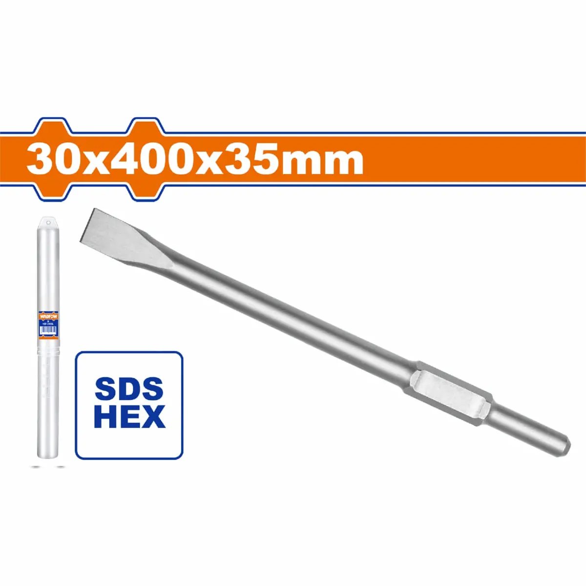 Cincel Hexagonal 30X35x400mm Plano. Compatible Con Wdb1d90 Uwdb1d90 1
