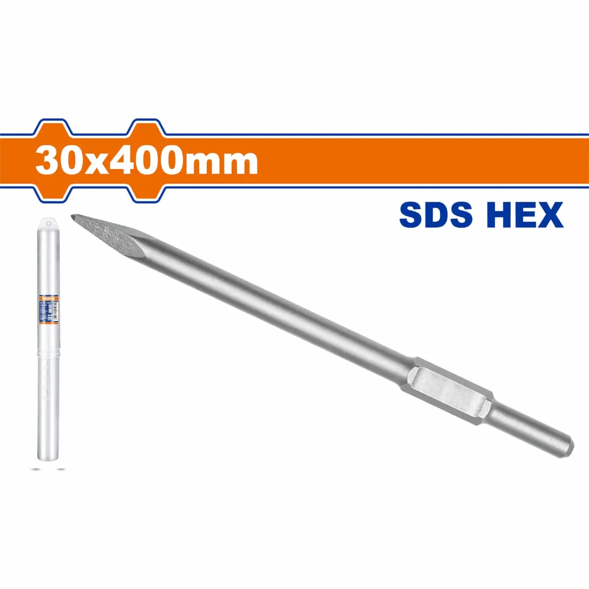 Cincel Hexagonal 30X400mm Punta. Compatible Con Wdb1d90 Uwdb1d90 1