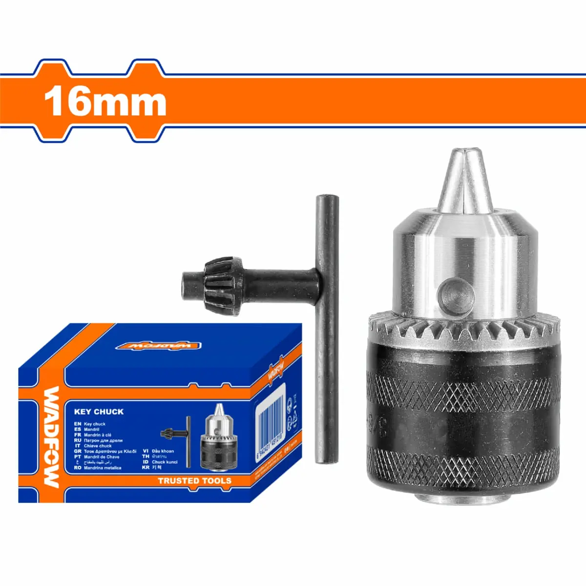 Mandril Portabrocas Con Llave Capacidad 3-16Mm Incluye 1 Llave Para Mandril. Tamaño De Conexión B16 1