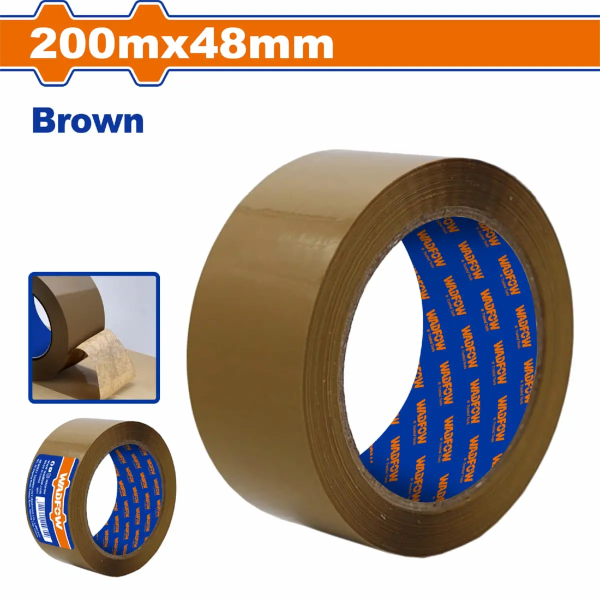 Tape De Embalaje Chocolate 200Mx48mm. Esp: 0.045Mm. Ideal Para Cartón. Alta Viscosidad. 1
