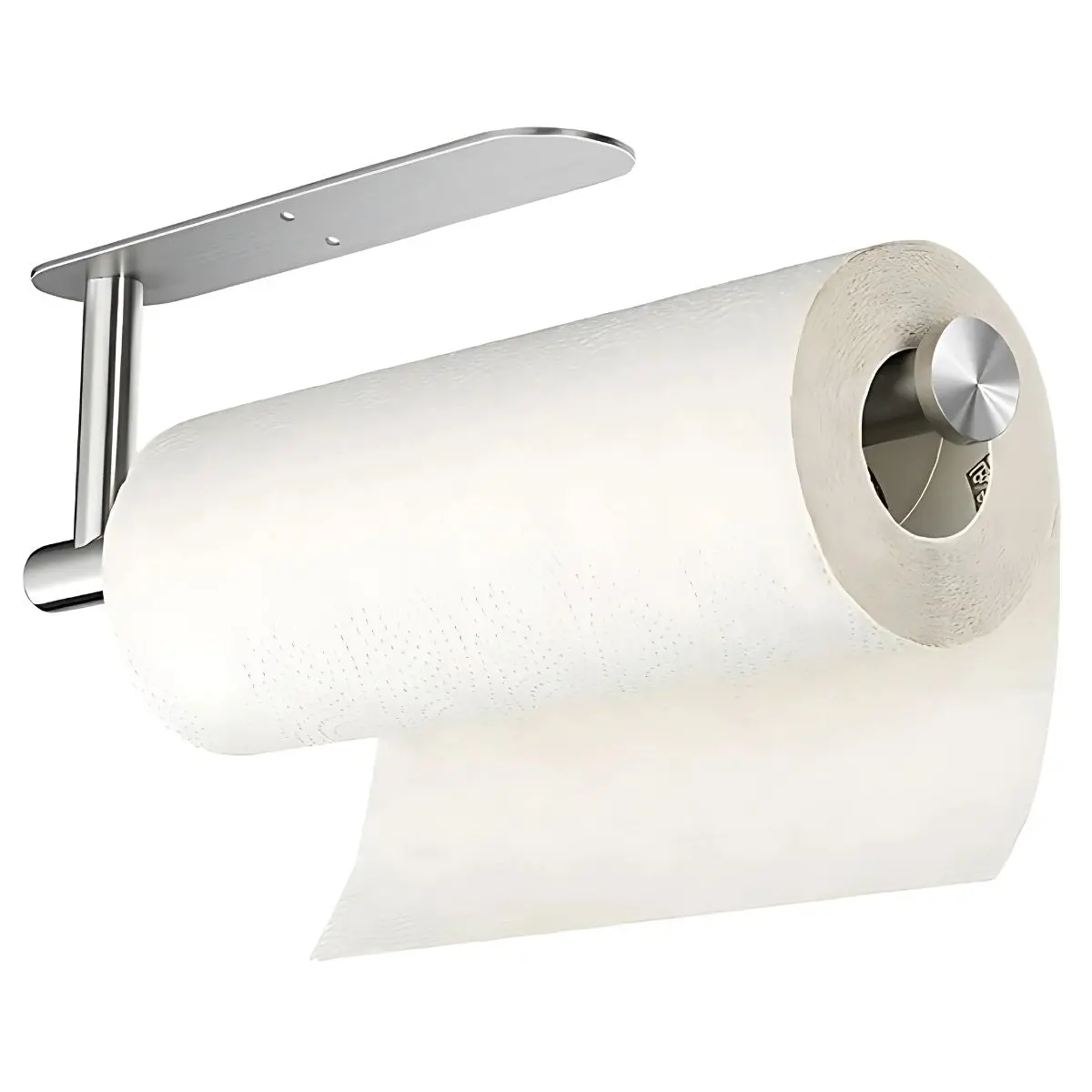 Soporte Para Paños Y Rollos De Papel Toalla Cocina De Acero Inoxidable. Adhesivo Para Cocina O Baño. 1