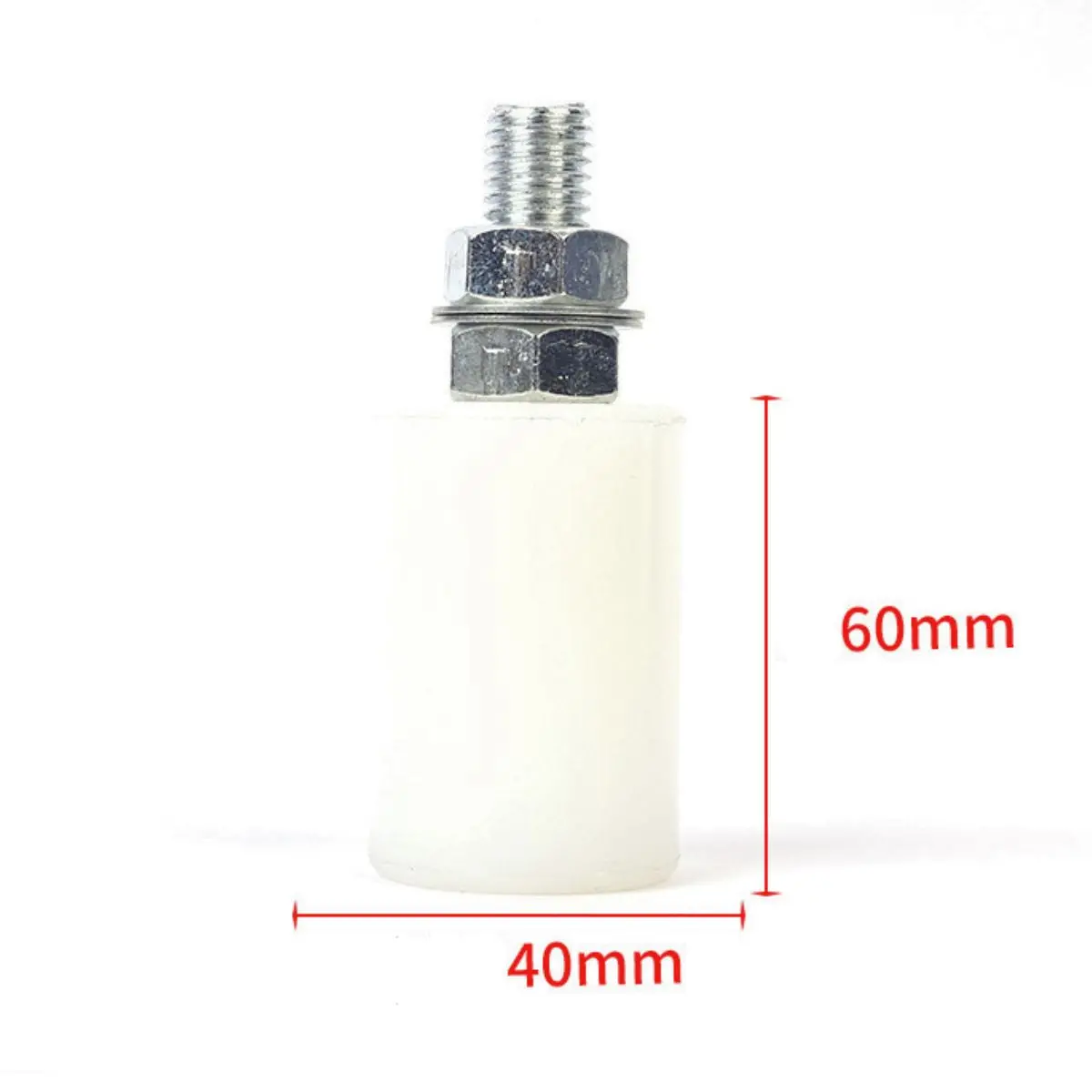 Guía De Portón. Tope Guía Superior De Nylon Para Portón Corredizo 60X40 Mm Para Portones 1