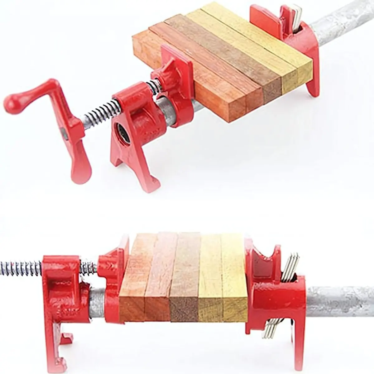 Sargento De Carpintería 1/2" (4 Puntos). Abrazadera Profesional De Hierro Fundido Para Equipos. Presa Resistente Para Madera. 2