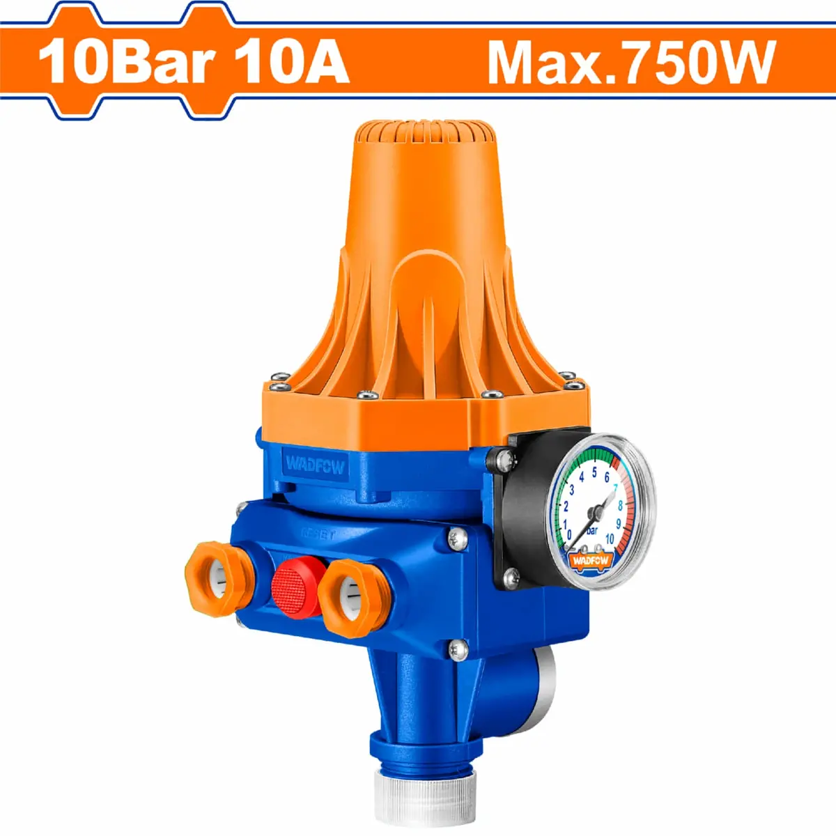 Control Automático De Bomba De Agua Periférica 750W Presión Arranque 1.5Bar 10A  Presión Max 10 Bar 1