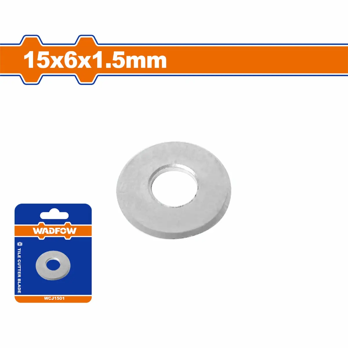 Rueda De Repuesto Para Cortadora De Azulejos Y Baldosas. Ø15xø6x1.5Mm Carburo De Tungsteno. Compatible Con Wtr1504 Wtr1506 1