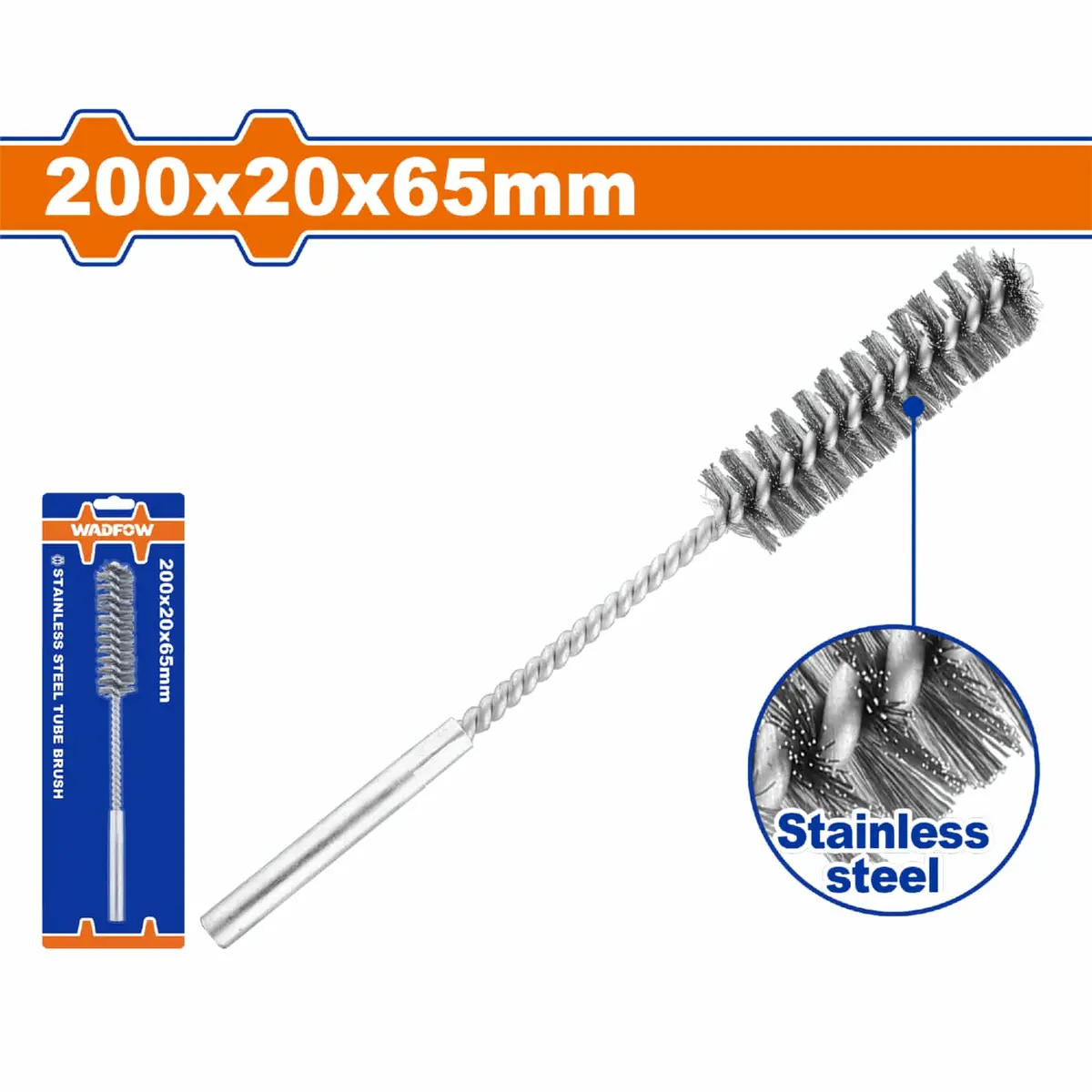 Cepillo De Acero Inoxidable Tubular De 20Mm Ideal Para Tubos De Ensayo Y Equipos De Laboratorio. 1