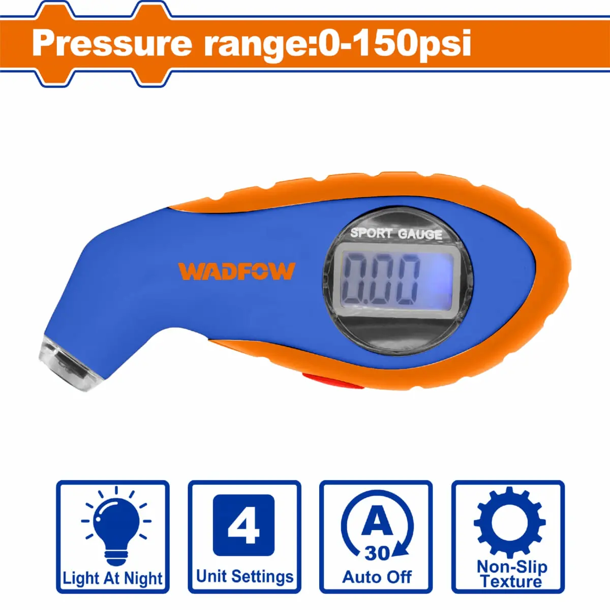 Medidor De Presión Digital Para Neumáticos 150 Psi 4 Ajustes Pantalla Lcd. Ideal Autos, Bicicletas, Motos. Medidor De Aire. 1