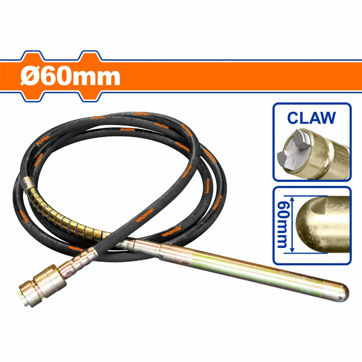 Poker De Vibracion Para Vibrador De Concreto Díametro 60Mm Longitud 480Mm Acoplamiento De Garra. 1