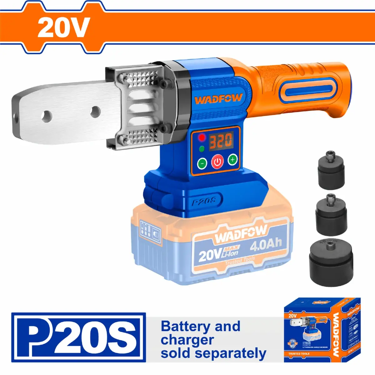 Termofusora Para Soldar 20V 0-320 ℃ Ideal Para Tubos Plásticos. No Incluye Batería Ni Cargador. Soldadora De Tubos. 1