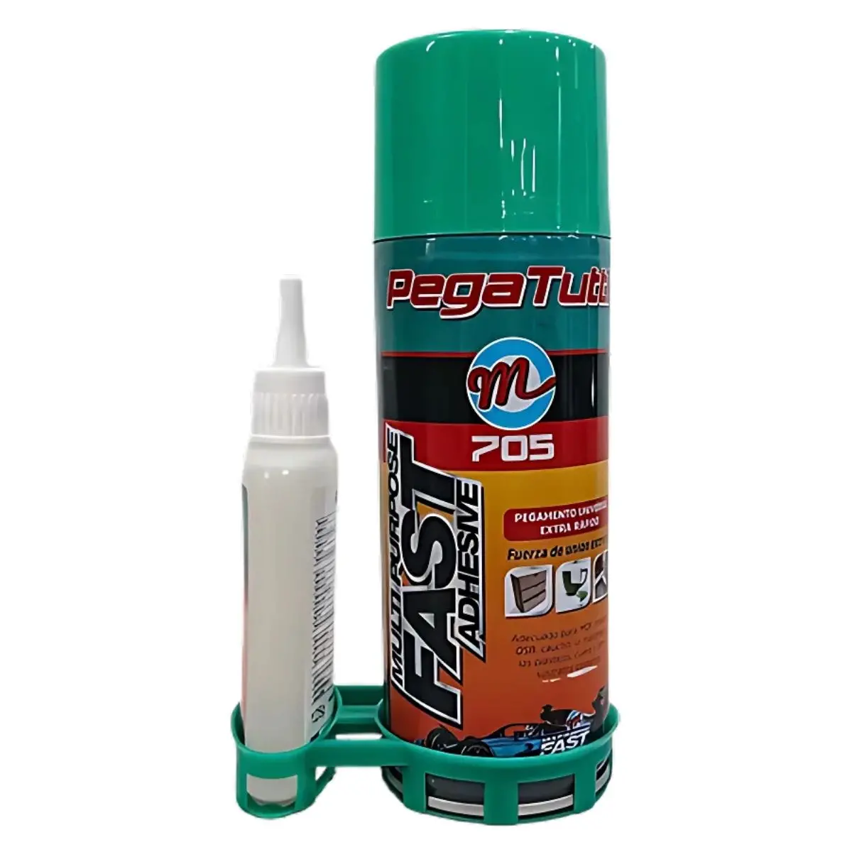 Pegamento Rápido Universal 705 (Set Spray Y Líquido). Adhesivo De Alta Resistencia Y Secado Rápido Para Madera, Plástico Y Más. Pega Tutti 705 1