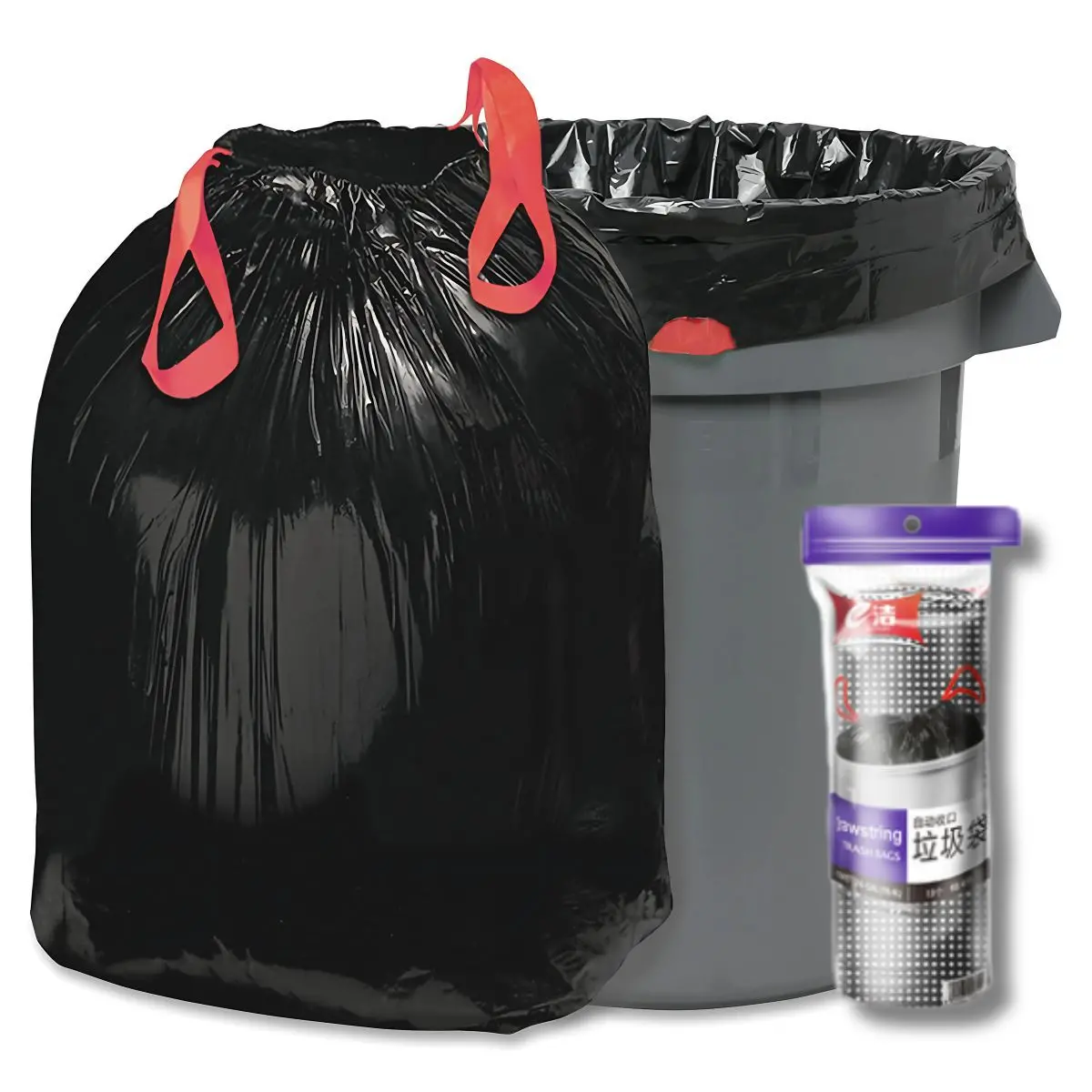 Bolsas De Basura De 26 Galones 98.4L. (Pack De 13 Unidades) Bolsas De Residuo 71.1Cm X 81.3Cm. Cartuchos Color Negro. 1