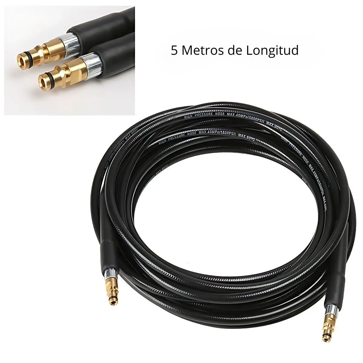 Manguera De Alta Presión De 5 Metros Para Hidrolavadora. 5800 Psi 1