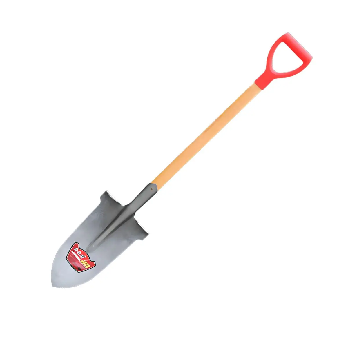 Pala De Punta Con Mango De Madera 106 Cm Y Cabezal De Acero 33 Cm X 19 Cm. Ideal Para Jardinería Y Construcción. 1
