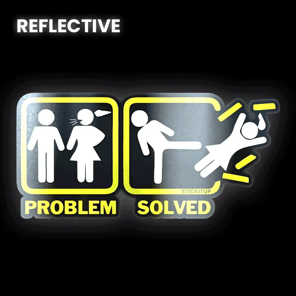 Problem Solved Bumper Sticker 1