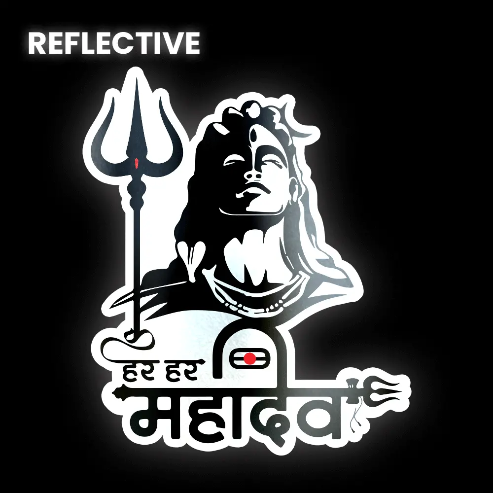 Har Har Mahadev Bumper Sticker 1