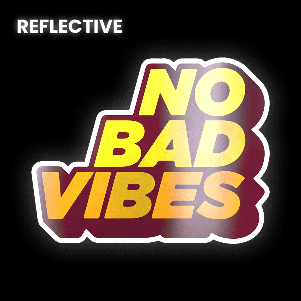 No Bad Vibes Bumper Sticker 1