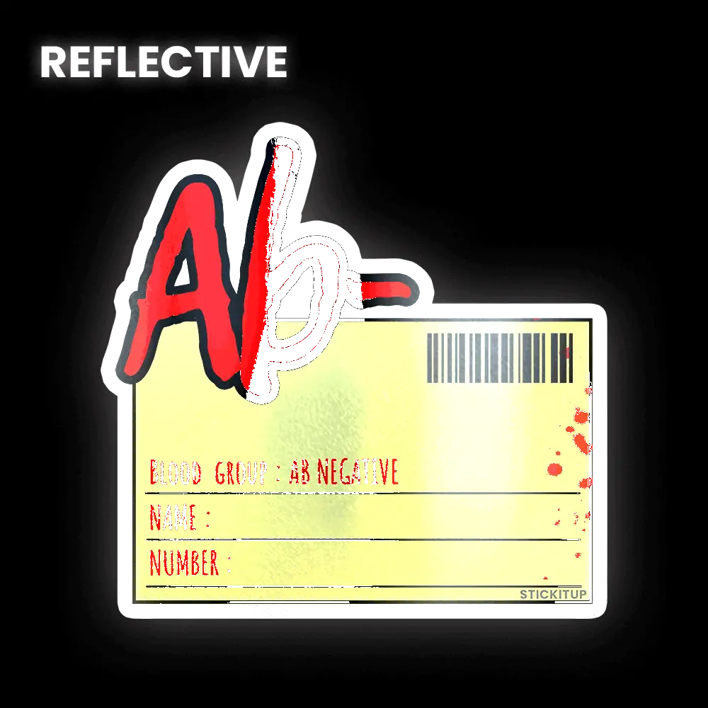 Ab Minus Bumper Sticker 1