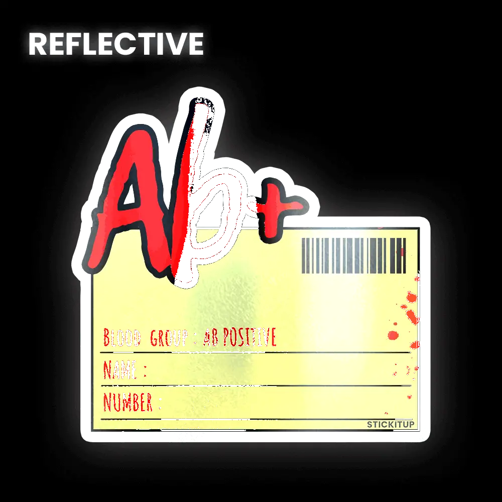 Ab Plus Bumper Sticker 1