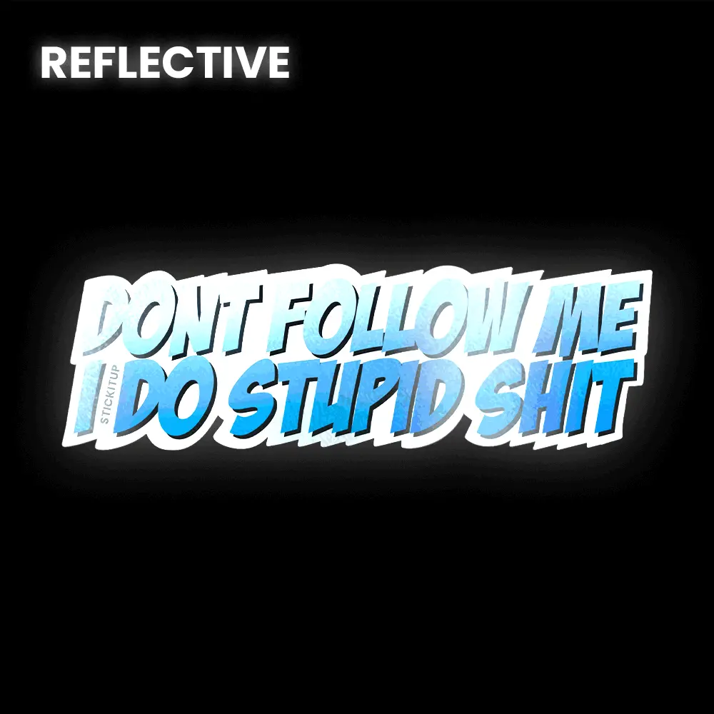 Don't Follow Me Bumper Sticker 1