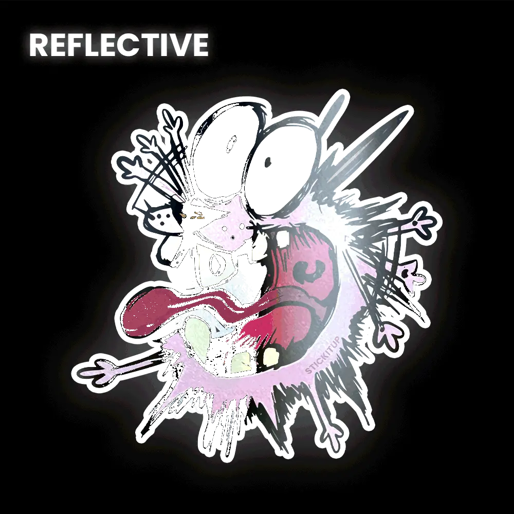 Courage The Cowardly Dog Bumper Sticker 1