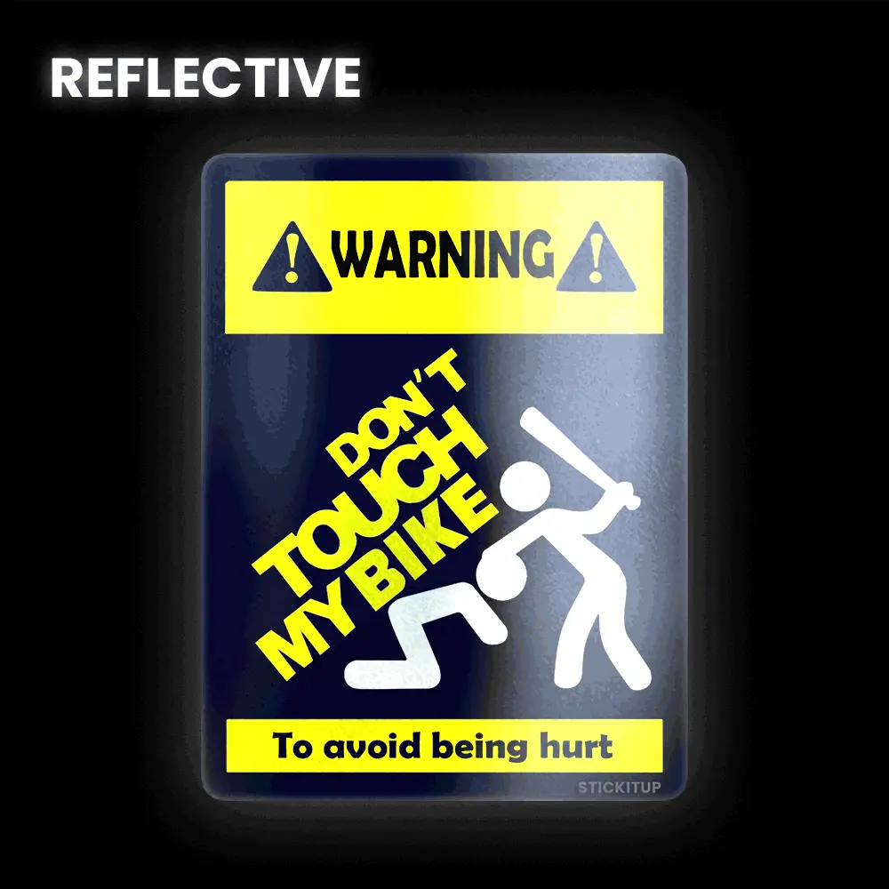 Don't Touch Bumper Sticker 1