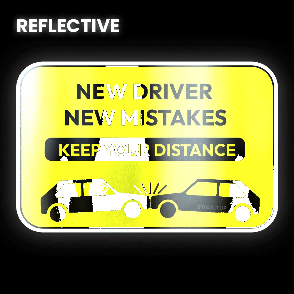New Driver New Mistakes Bumper Sticker 1